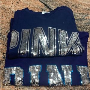 2 Pink Long Sleeve Shirts selling both together